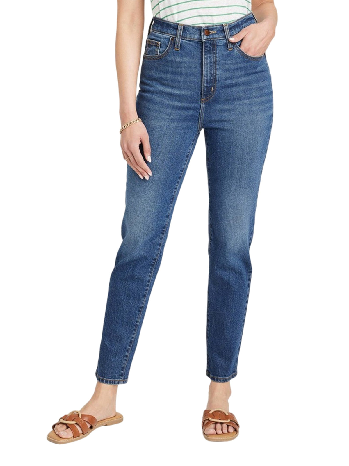 Image for Women's Washed Jeans,Blue