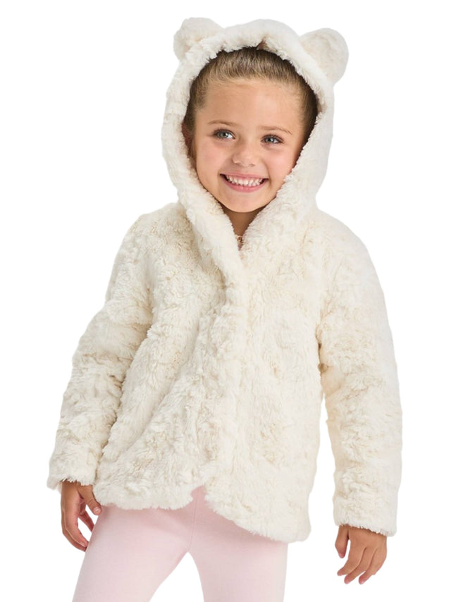 Image for Kids Girl's Faux Fur Jacket,Cream
