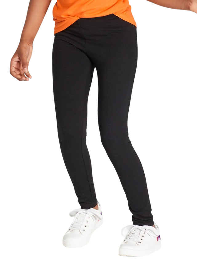 Image for Kids Girl's Plain Solid Legging,Black