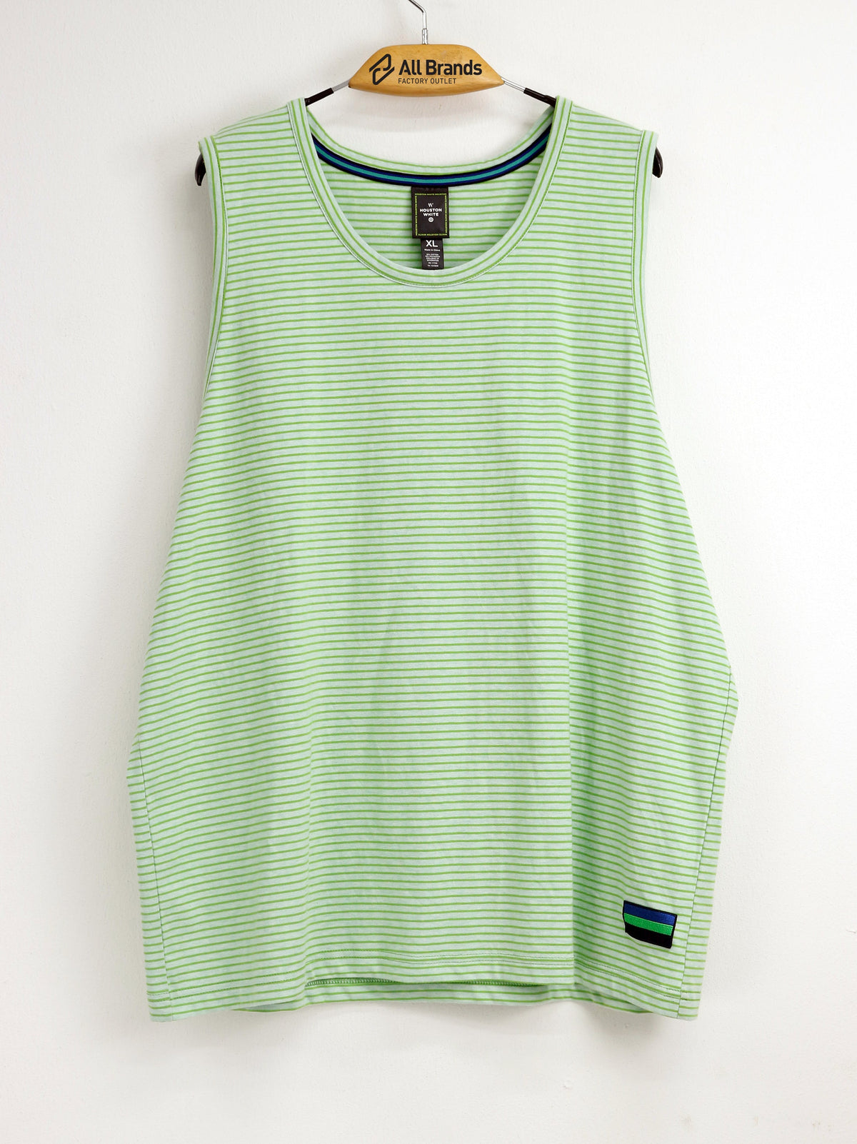 Image for Men's Striped Tank Top,Green