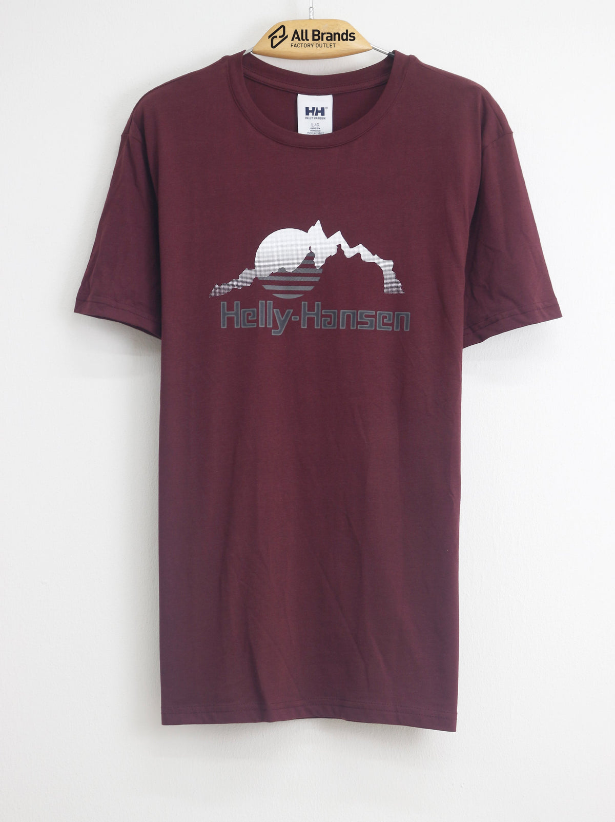 Image for Men's Graphic Printed T-Shirt,Burgundy