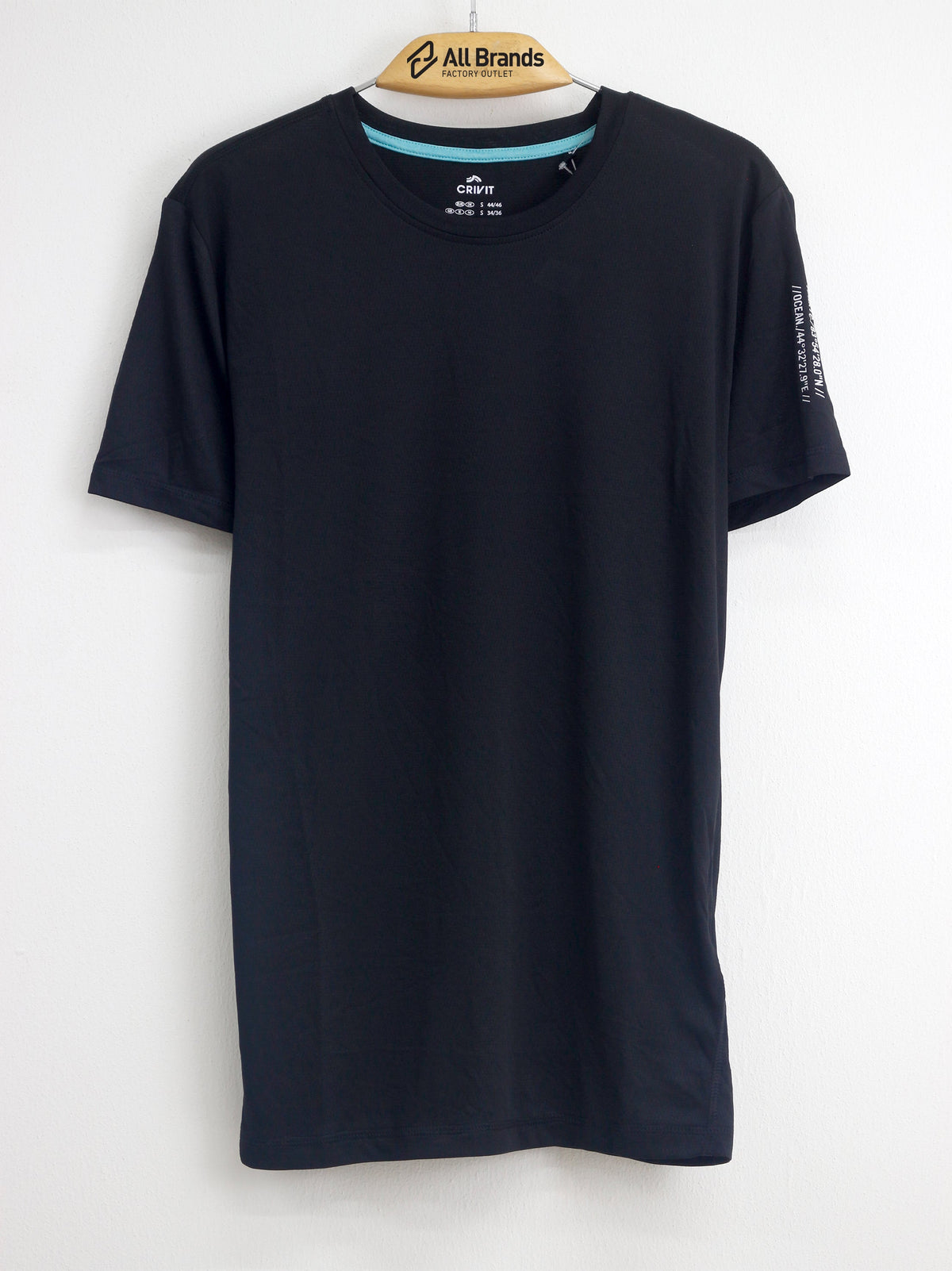 Image for Men's Plain Solid Sport T-Shirt,Black