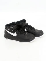Image for Women's Brand Logo Embroidered High Sneakers,Black 