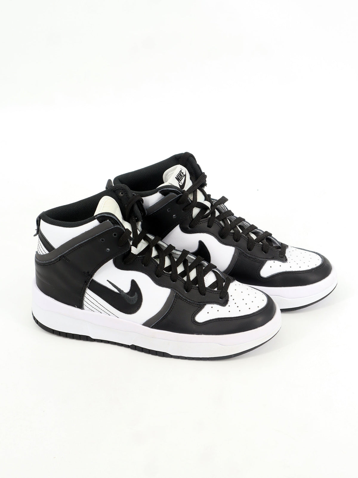 Image for Women's Brand Logo Embroidered High Sneakers,Black/White