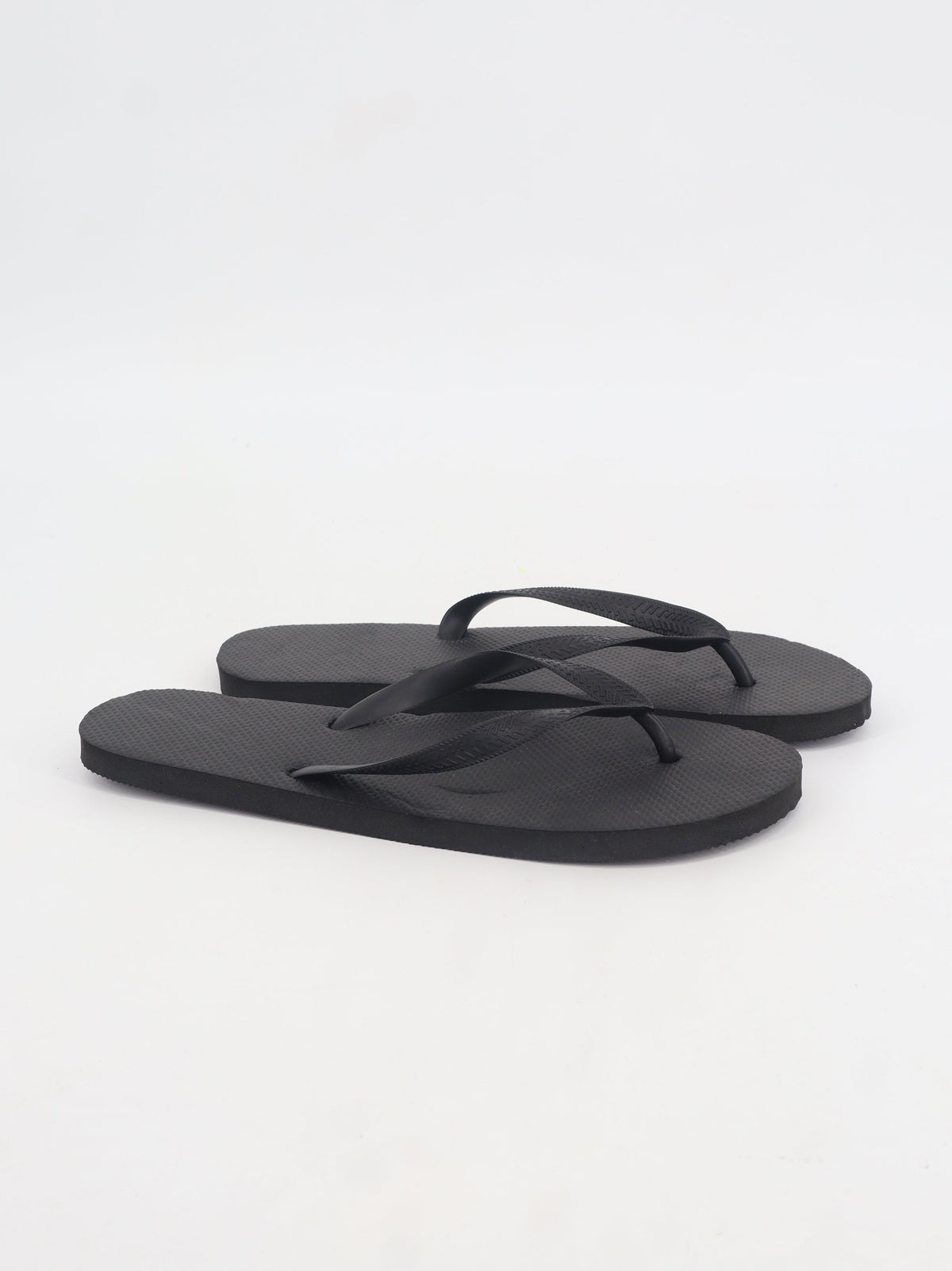 Image for Men's Plain Solid Slippers,Black