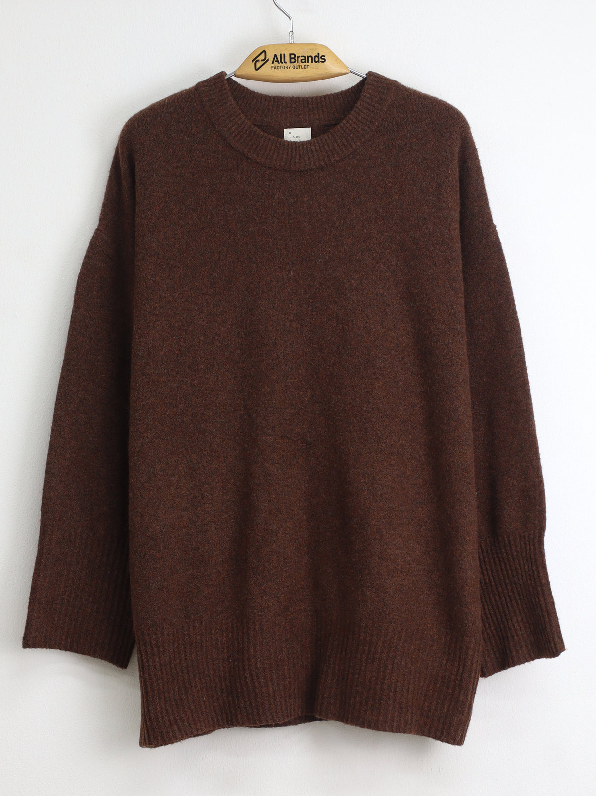 Image for Women's Textured Sweater,Brown