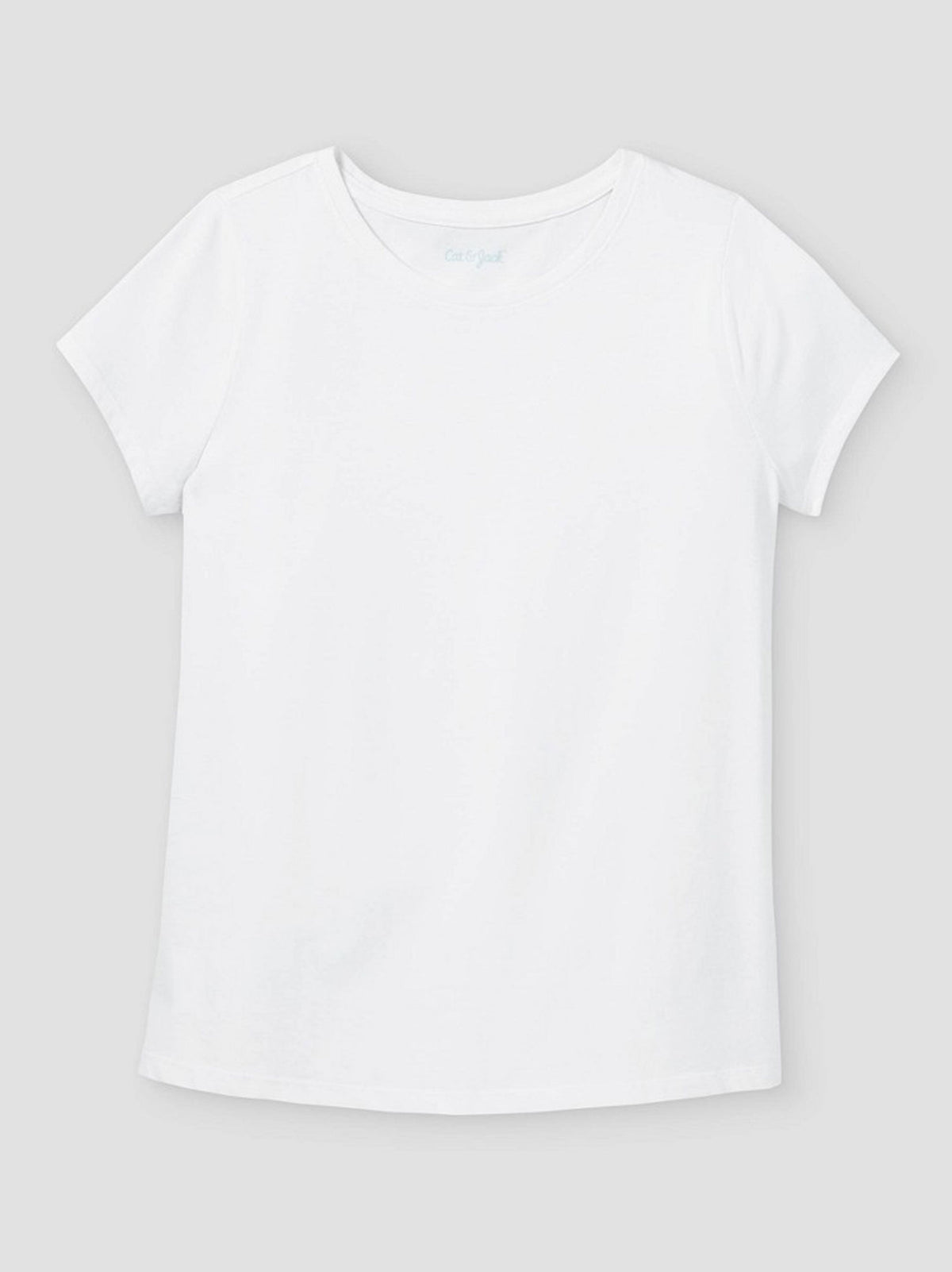 Image for Kids Girl's Plain Solid T-Shirt,White