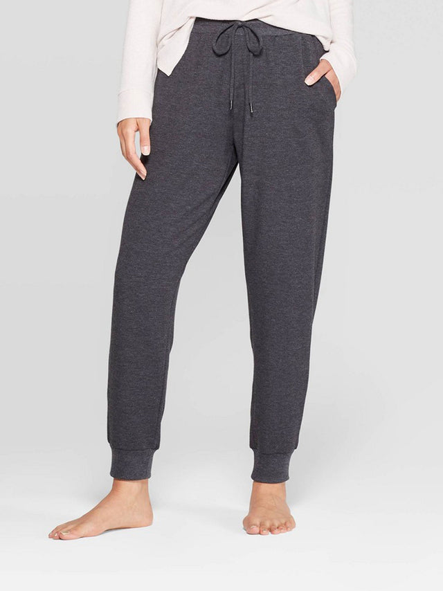 Image for Women's Plain Solid Sleepwear Pant,Dark Grey