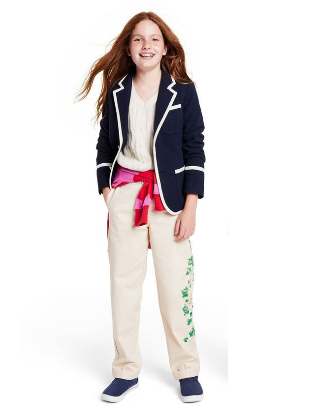 Image for Kids Girl's Button Blazer,Navy