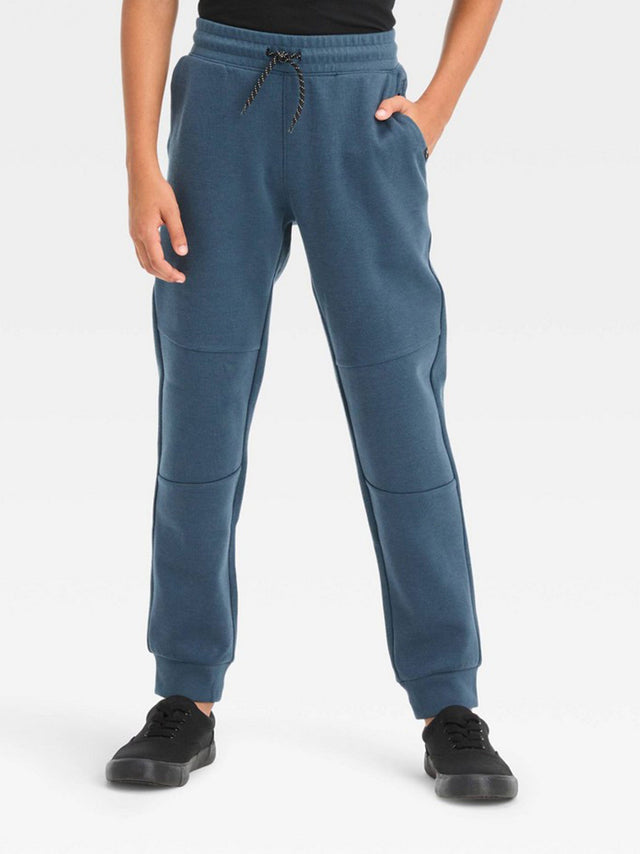Image for Kids Boy's Plain Solid Sports Jogger Pant,Blue