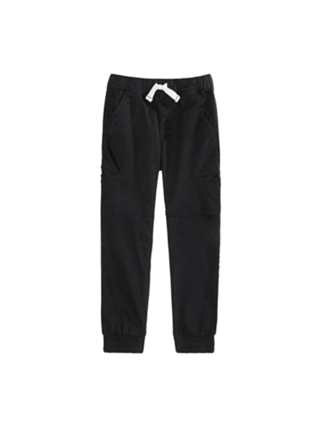 Image for Kids Boy's Plain Solid Cargo Pant,Black