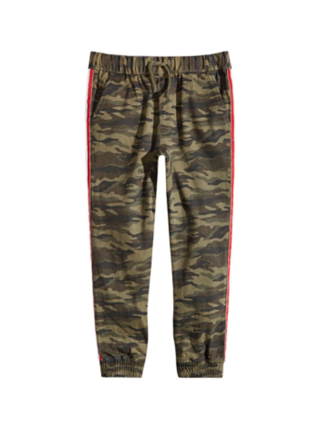 Image for Kids Boy's Camo Printed Joggers,Dark Green