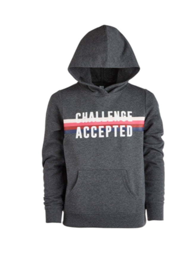 Image for Kids Girl's Graphic Printed Hoodie,Grey