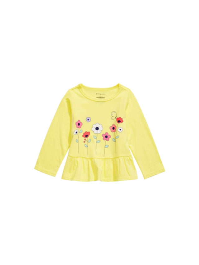 Image for Kids Girl's Graphic Printed Top,Yellow
