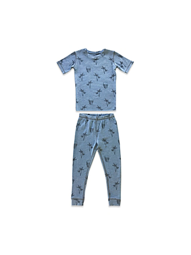Image for Kids Boy's Graphic Printed Top & Bottom Sleepwear Set,Blue