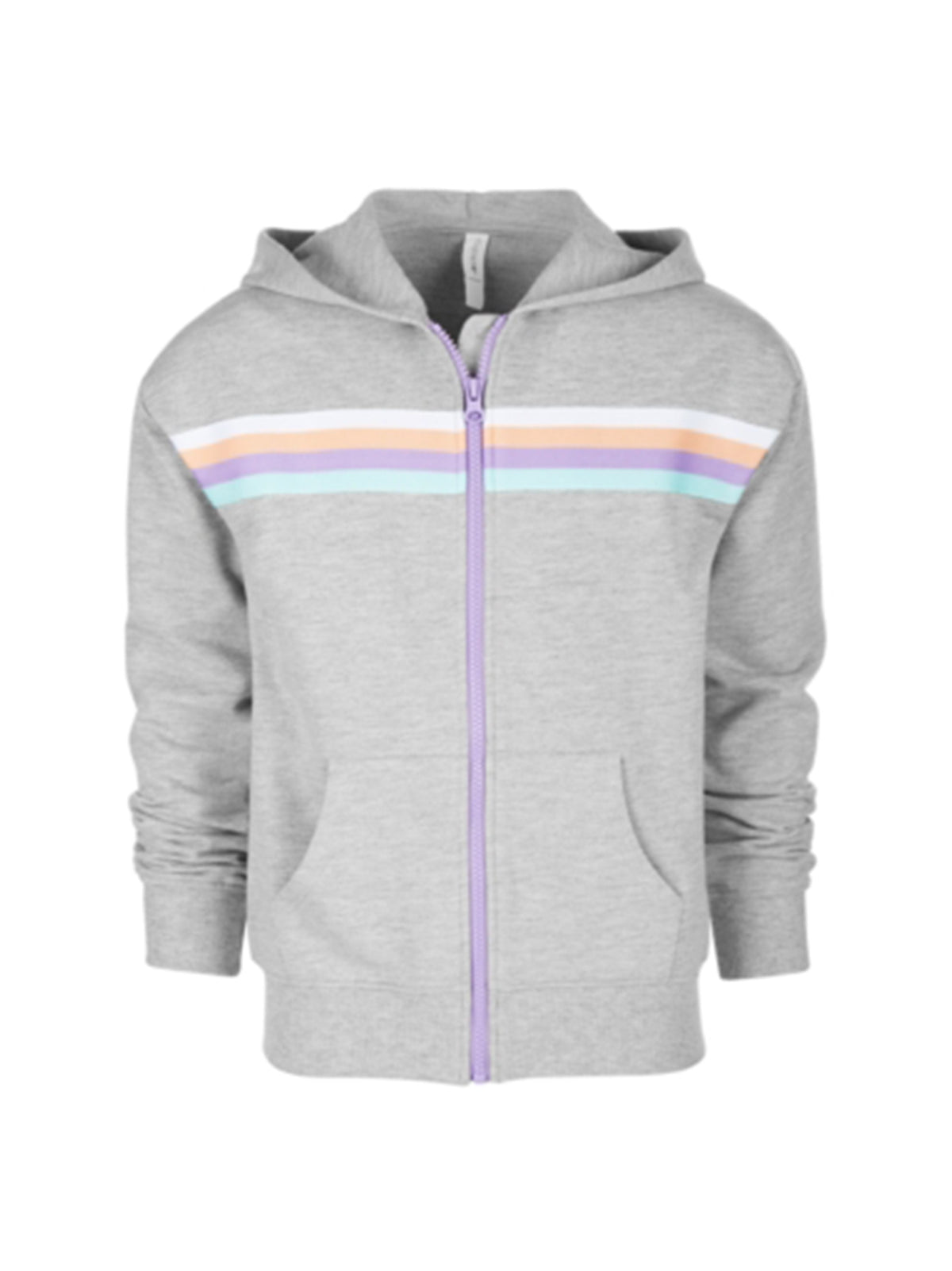Image for Kids Girl's Striped Jacket,Grey