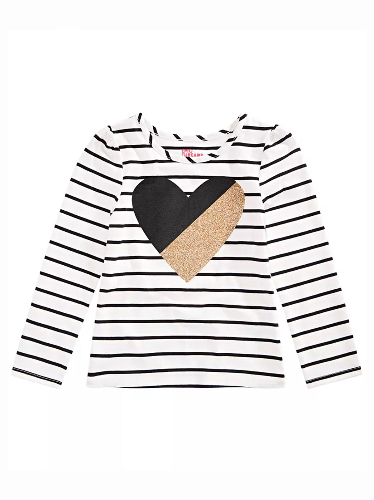 Image for Kids Girl's Striped Top,White