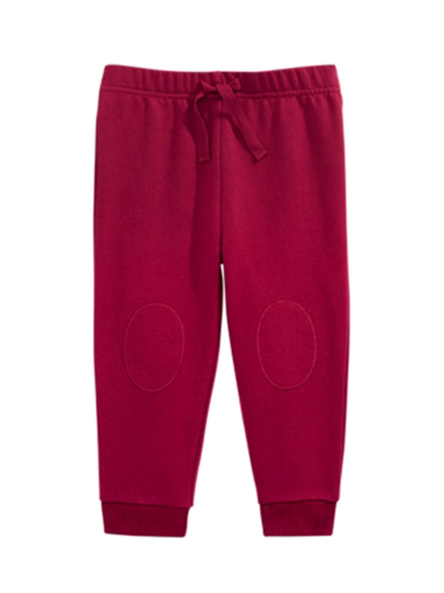 Image for Kids Boy's Knee Patch Joggers,Burgundy