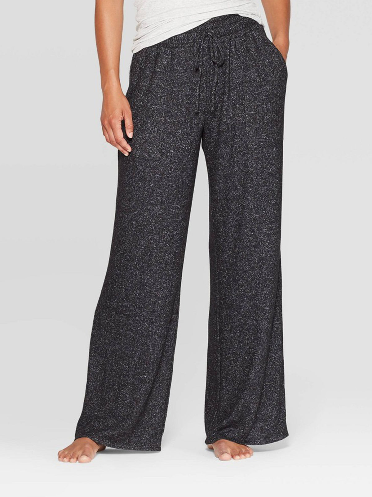 Image for Women's Textured Casual Pants,Black