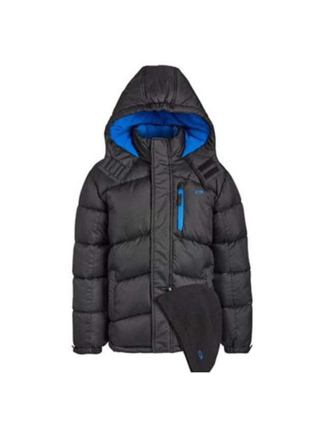 Image for Kids Boy's Brand Logo Printed Embroidered Puffer Jacket,Black