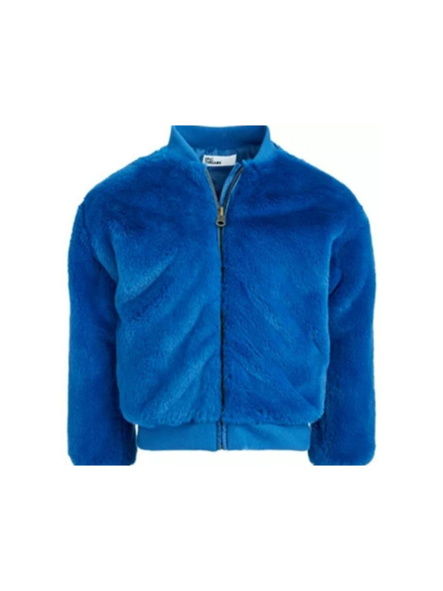 Image for Kids Girl's Fleece Plain Solid Jacket,Blue