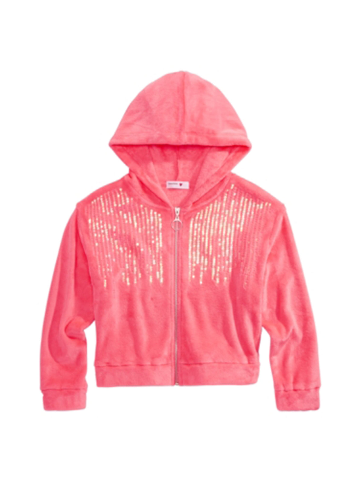 Image for Kids Girl's Sequined Fleece Jacket,Pink