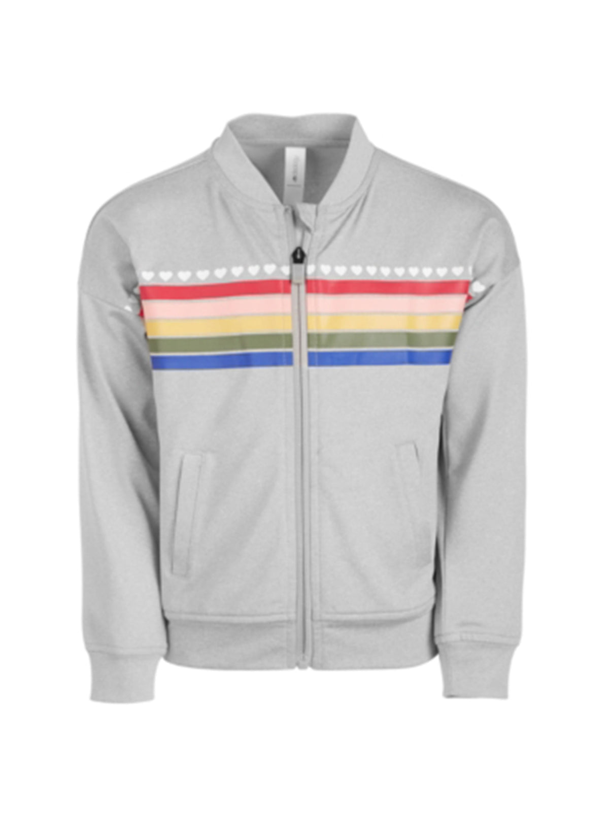 Image for Kids Girl's Graphic Printed Jacket,Grey