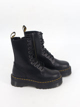 Image for Women's Plain Leather Boots,Black