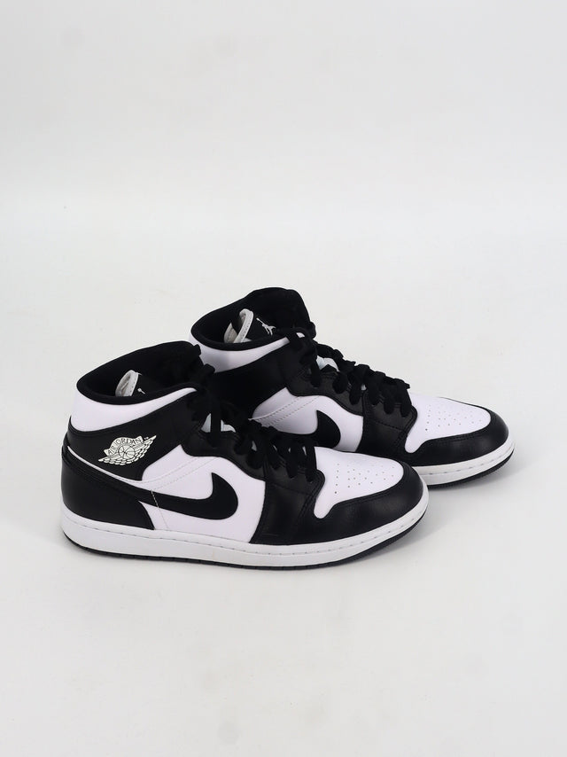 Image for Women's Brand Logo Embroidered High Sneakers,Black/White