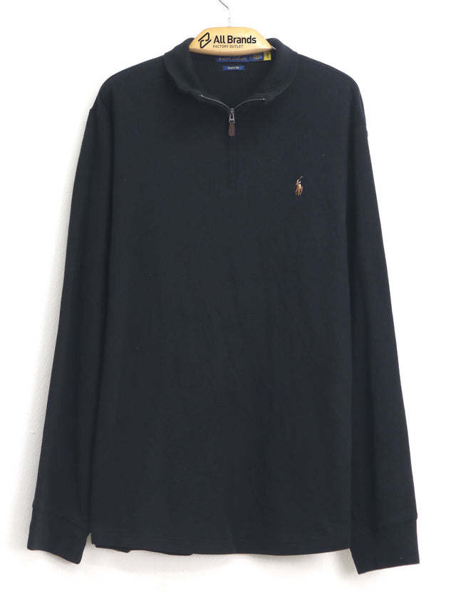 Image for Men's Brand Logo Embroidered Sweatshirt,Black
