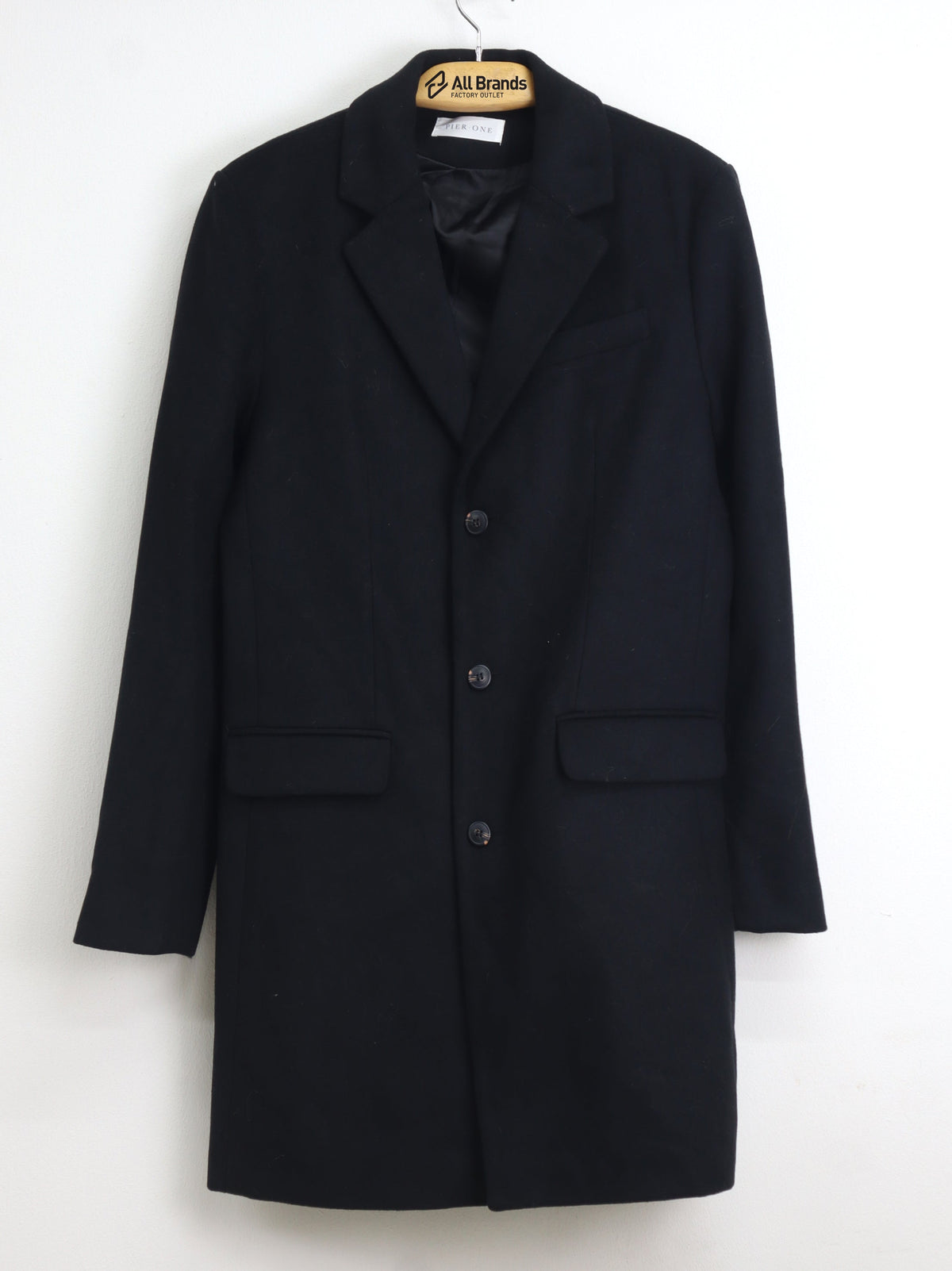 Image for Men's Plain Coat,Black