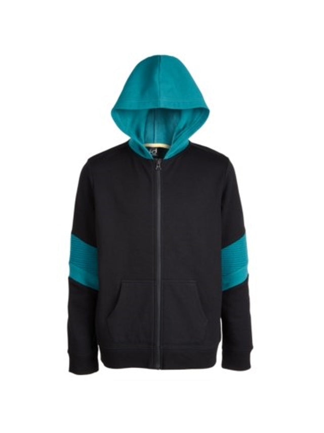 Image for Kids Boy's ribbed Hoodie,Black