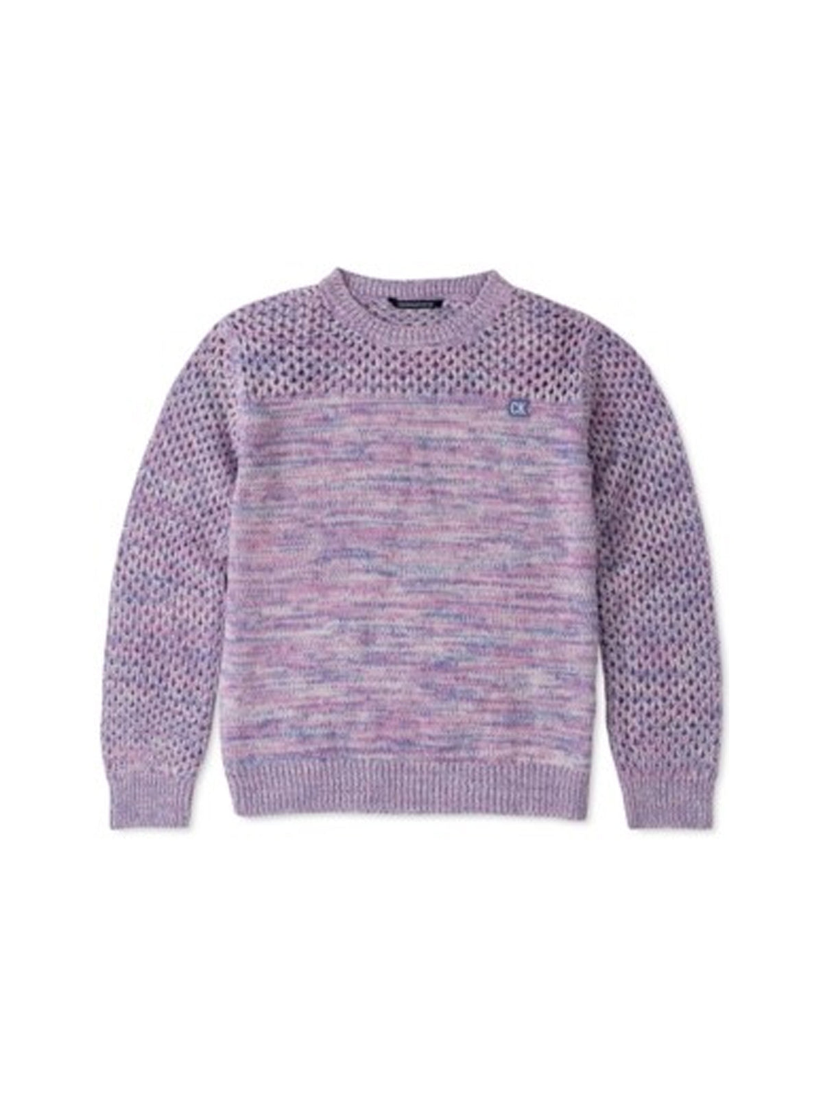 Image for Kids Girl's Textured Pullover Sweater,Light Purple