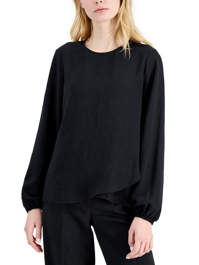 Image for Women's Puff Sleeve Top,Black