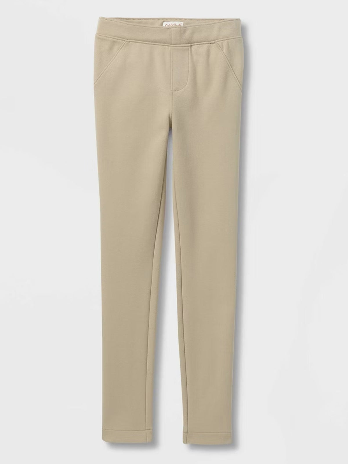 Image for Kids Girl's Plain Jeggings,Light Beige