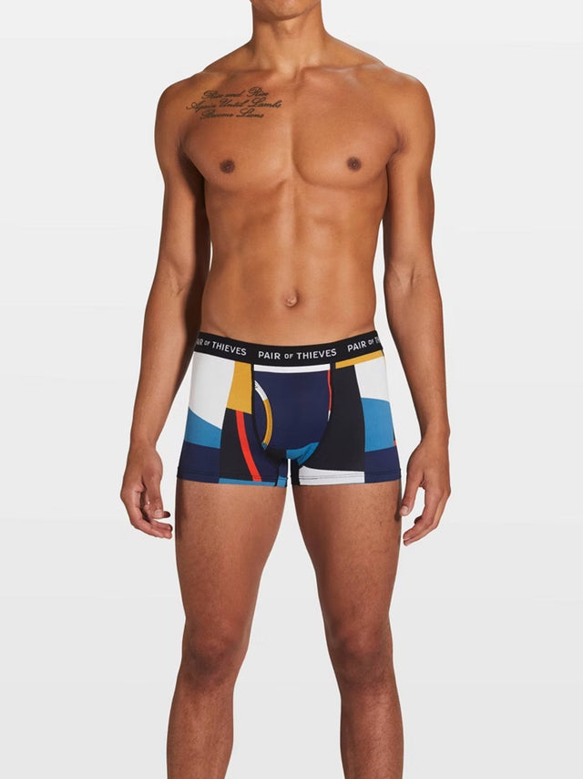 Image for Men's Colorblocked Boxer,Multi