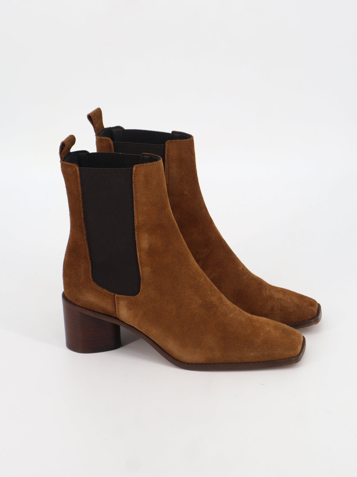 Image for Women's Plain Suede Leather Ankle Boots,Brown