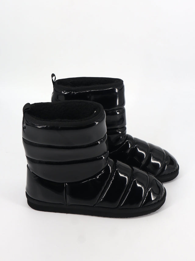 Image for Men's Plain Faux Leather Ankle Boots,Black