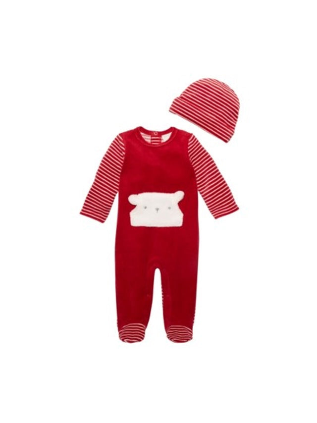 Image for Kids Boy's Striped Bodysuit,Red