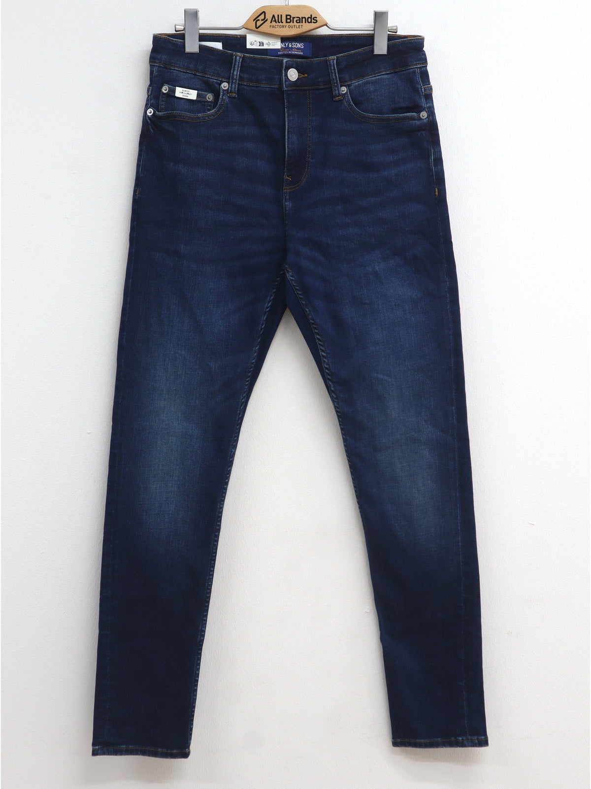 Image for Men's Washed Jeans,Blue