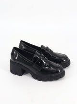 Image for Women's Patent Leather Slip On Shoes,Black