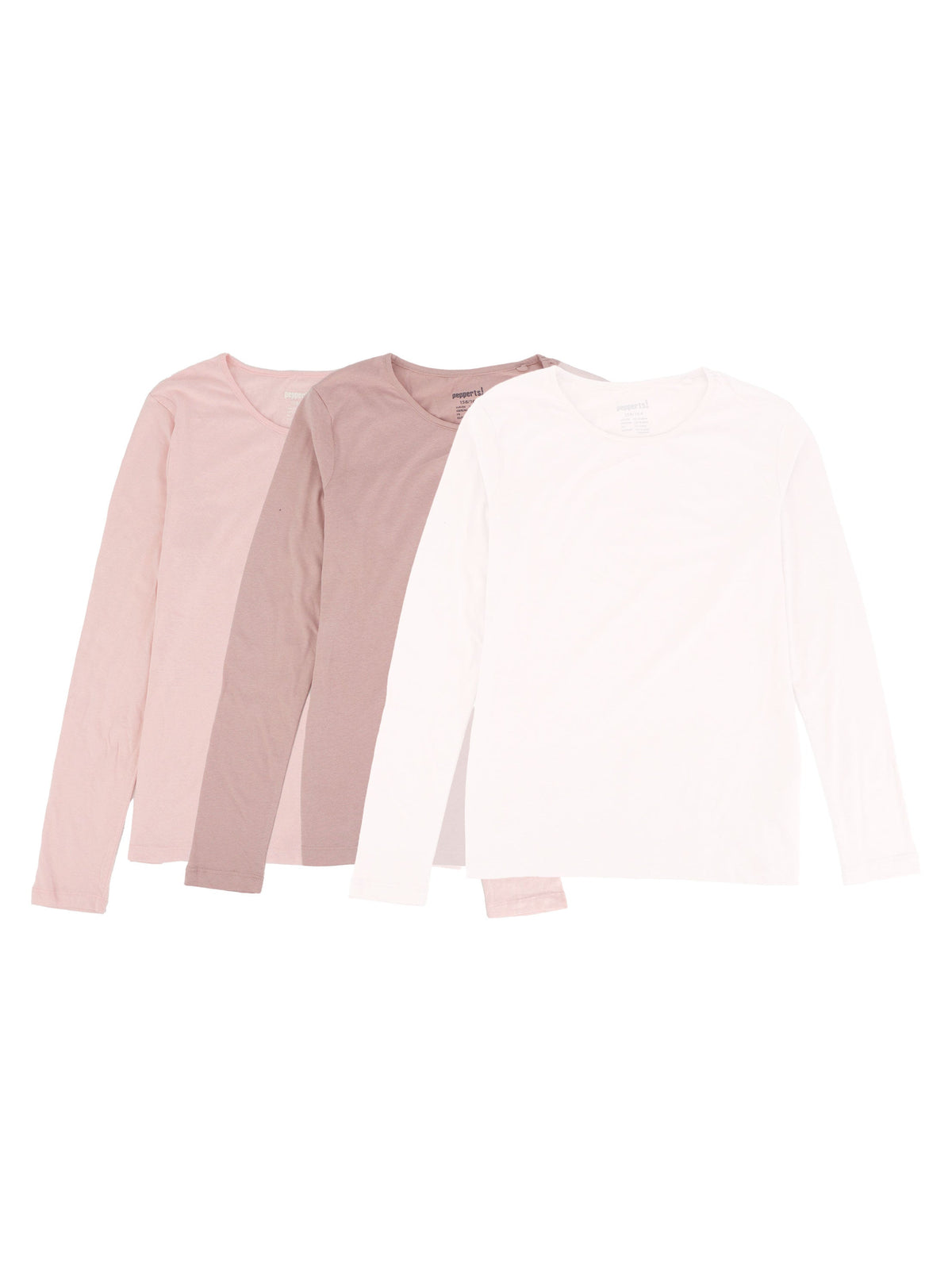 Image for Kids Girl's 3 Pcs Plain Top Set,Pink/White