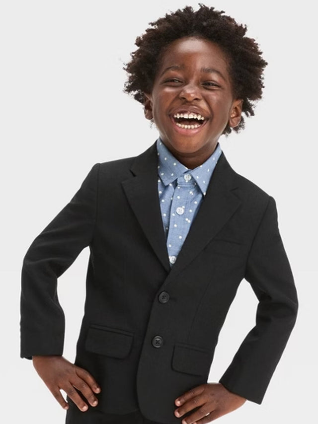 Image for Kids Boy's Plain Blazer,Black