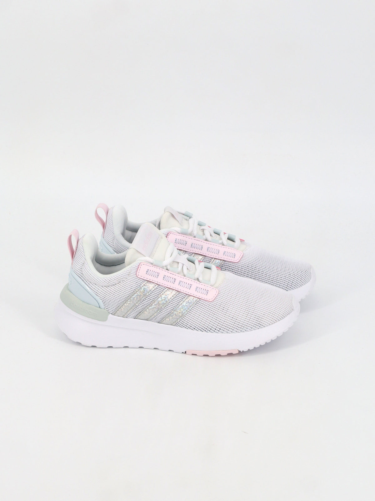 Image for Kids Girl's Striped Running Shoes,Light Grey