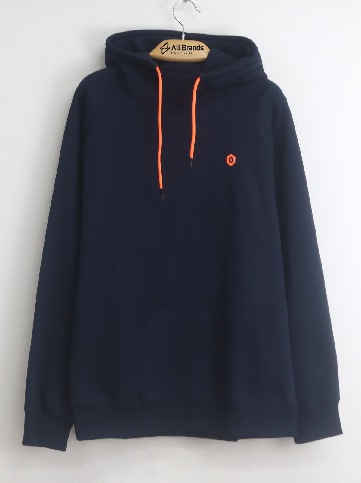 Image for Men's Brand Logo Printed Hoodie,Navy