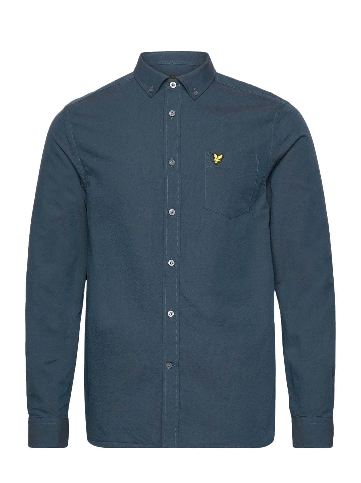 Image for Men's Brand Logo Patched Dress Shirt,Blue