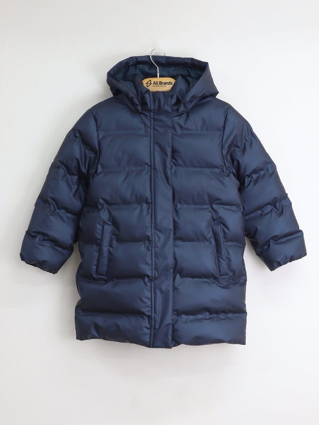 Image for Kids Girl's Plain Puffer Coat,Navy