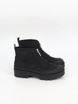 Image for Women's Brand Logo Printed Ankle Boots,Black