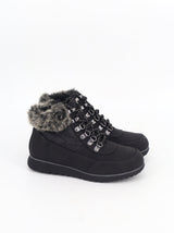 Image for Women's Faux Leather Ankle Boots,Black