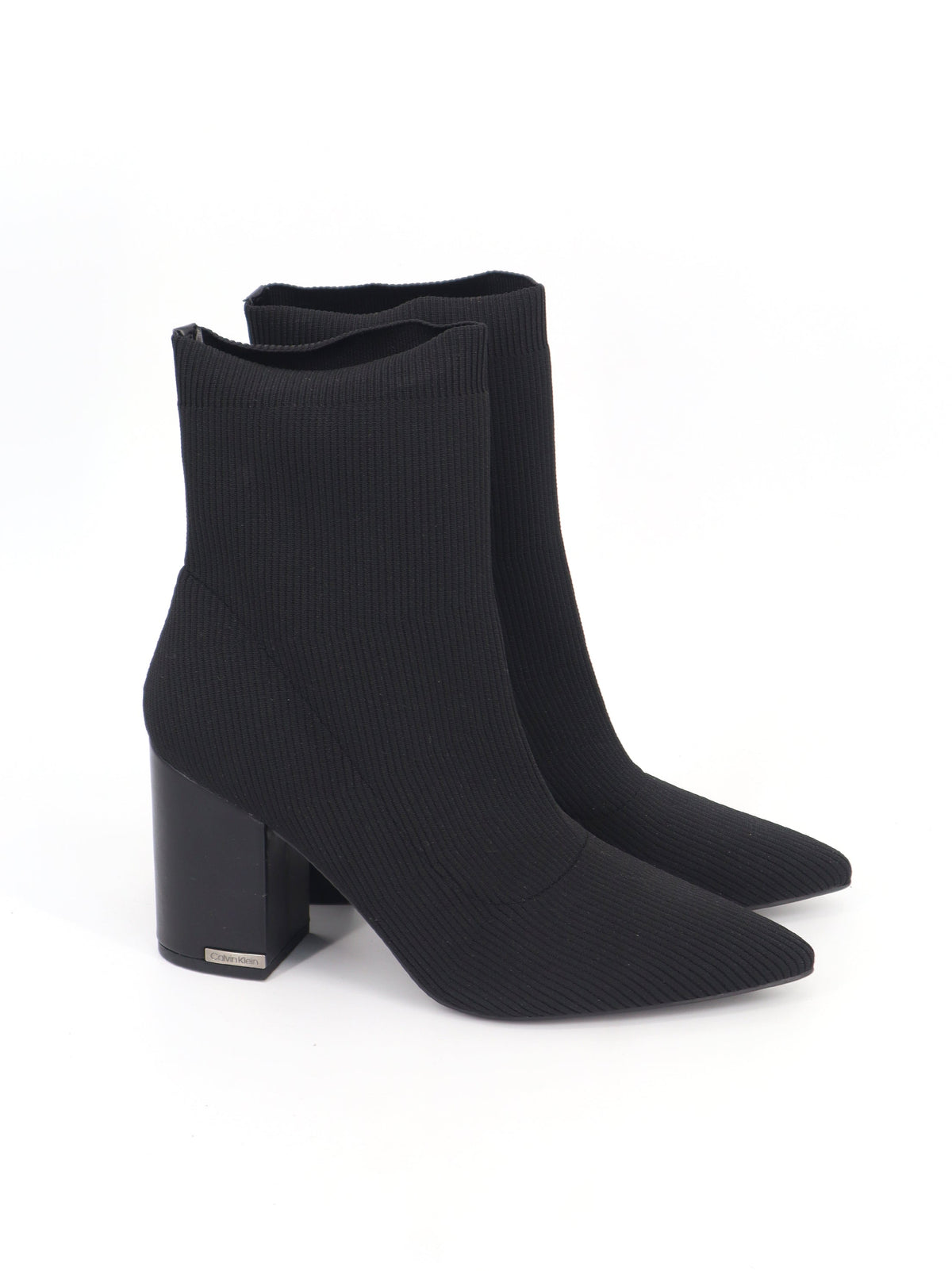 Image for Women's Ribbed High Heels Ankle Boots,Black